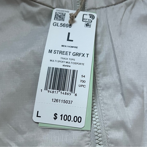 Size Large - Adidas Sportswear Mountain Graphic 1/2 Zip Jacket - (GL5698) - Picture 4 of 4